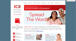 Desktop Screenshot of healthhelpms.org